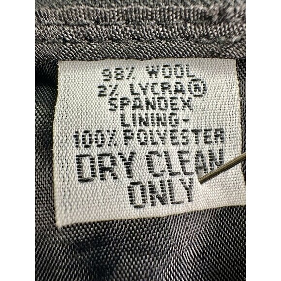 Talbots Stretch Wool Dress Pants 20W Black Made in USA Pleated Classic Fit*READ* - Picture 10 of 14